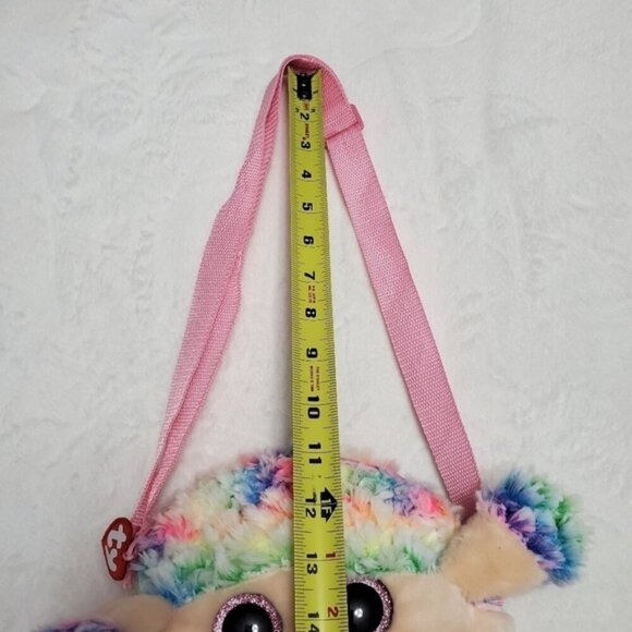 Kids Rainbow TY Stuffy Shoulder Bag - Picture 5 of 6